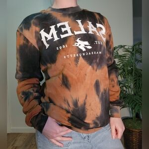 Salem Tie-Dye Sweater - Black and Brown